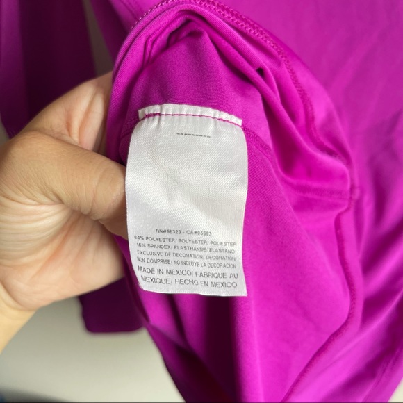 Nike Pro Combat V-neck Long Sleeve Tee T-shirt - Picture 5 of 5